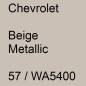 Preview: Chevrolet, Beige Metallic, 57 / WA5400.